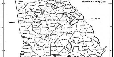 Georgia state χάρτης