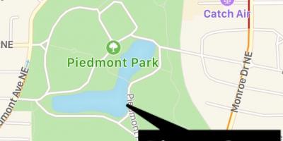 Piedmont park χάρτης
