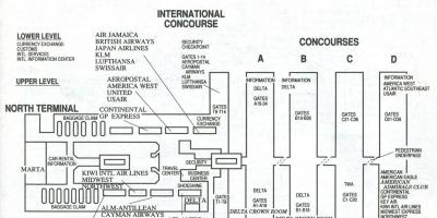 Atlanta airport international terminal χάρτης