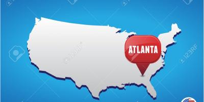 Ατλάντα στις ΗΠΑ χάρτη