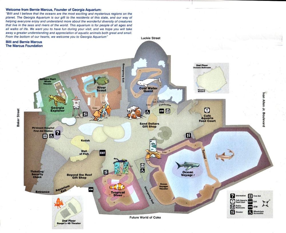 Georgia Aquarium Χάρτης