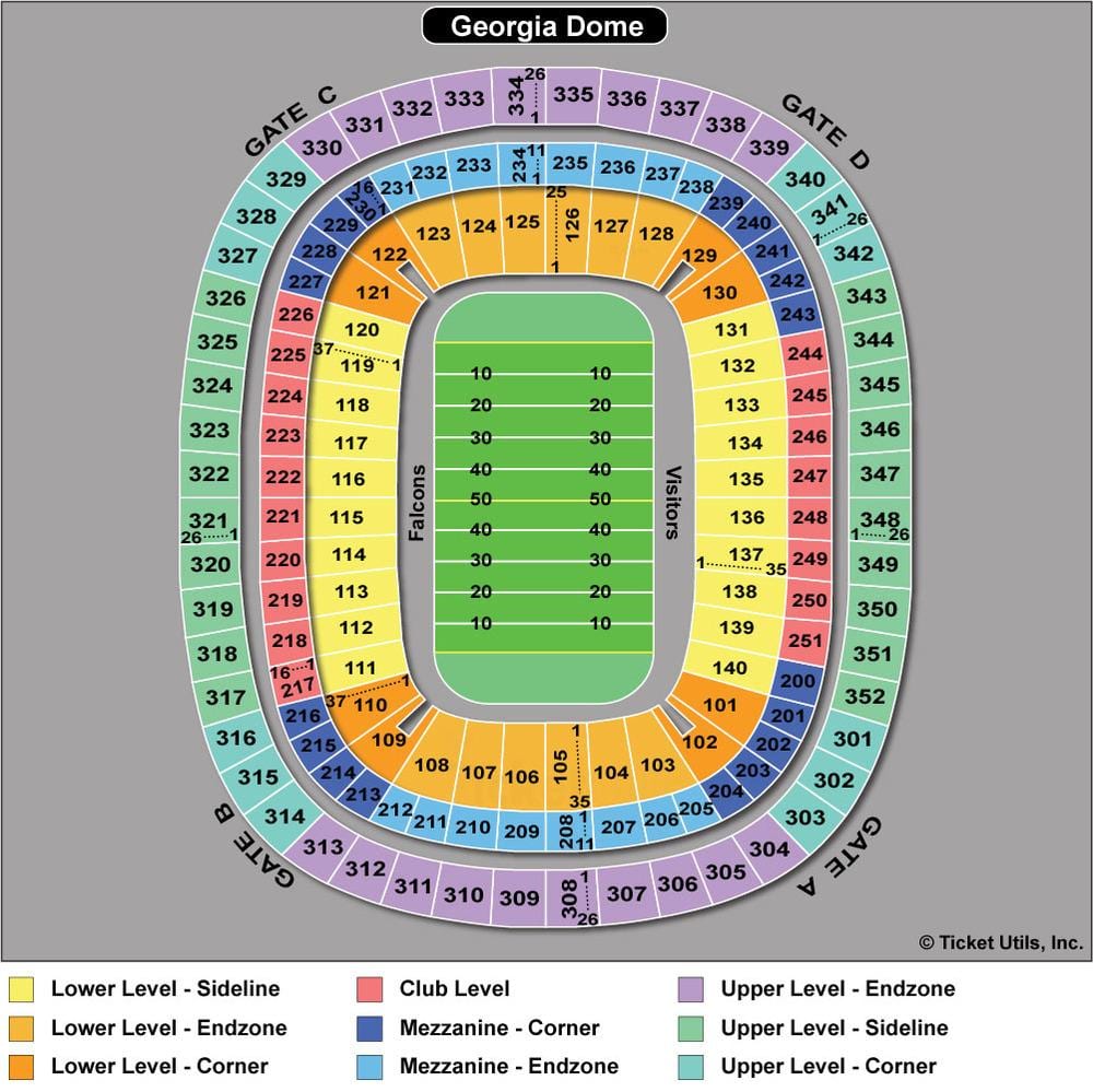 Atlanta Falcons στάδιο χάρτης