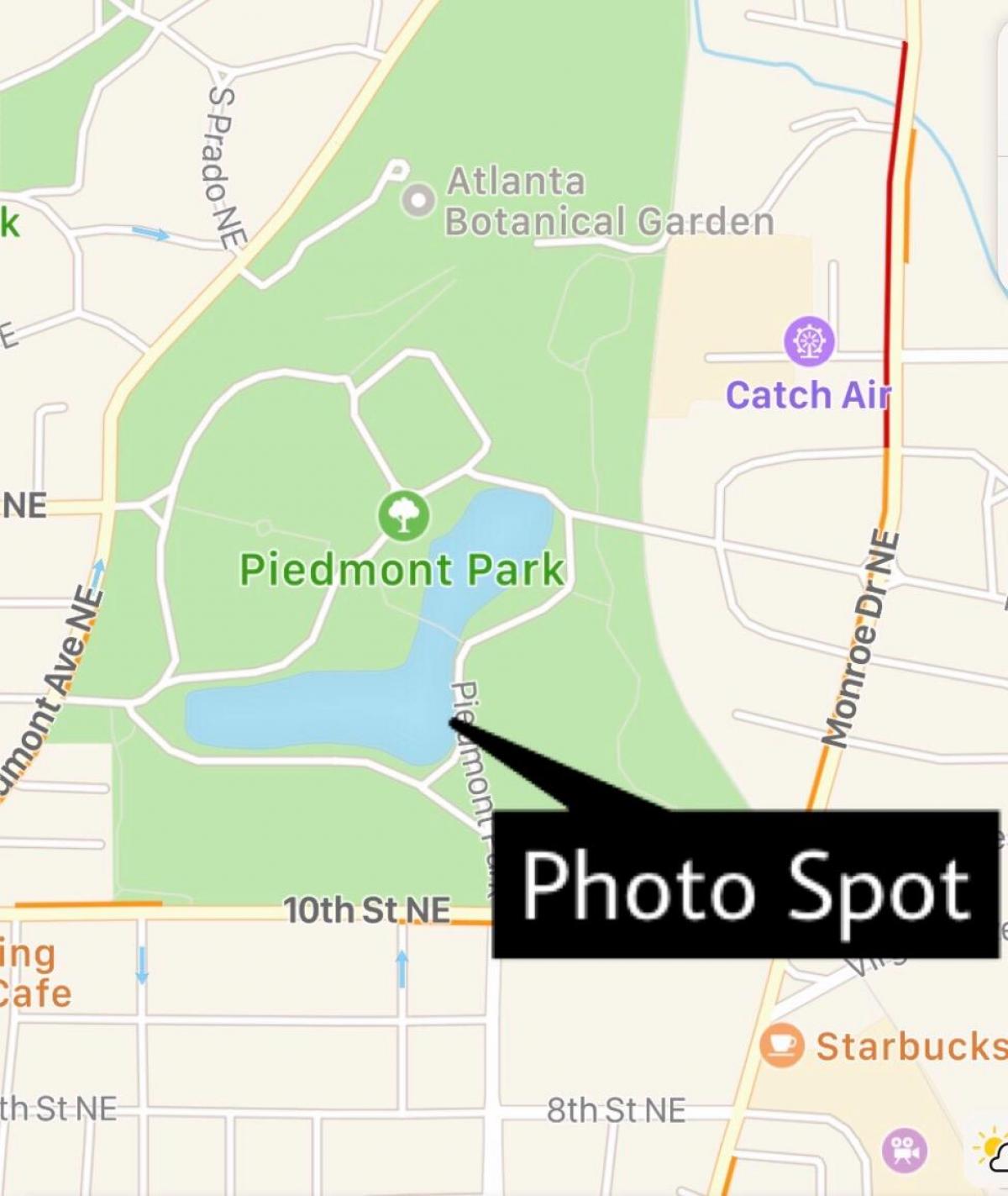 Piedmont park χάρτης