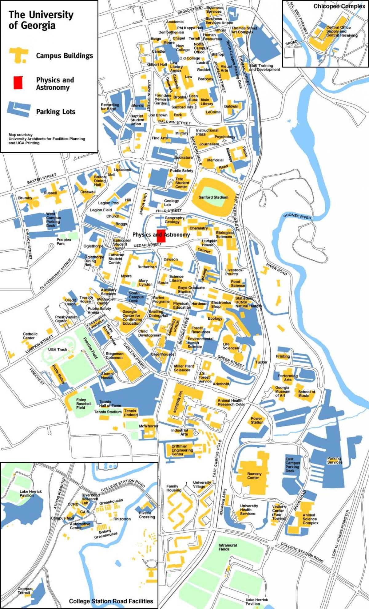 Πανεπιστήμιο της Georgia χάρτης