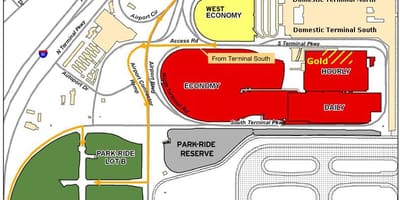 Ατλάντα Hartsfield airport χώρος στάθμευσης χάρτης