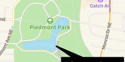 Piedmont park χάρτης