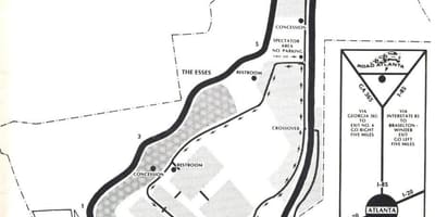 Χάρτης της road Ατλάντα κομμάτι